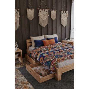 Letto   2 Çekmeceli Çift Kişilik Mdf Karyola 150x200 cm