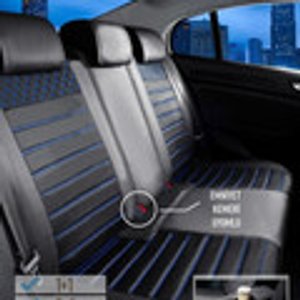 Mitsubishi Pajero Oto Koltuk Kılıfı Ön Arka Set Plus Serisi Siyah Mavi Şhn