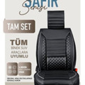 Fiat Punto Oto Koltuk Kılıfı Ön Arka Set Plus Serisi Siyah Beyaz Şhn
