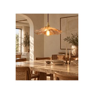 Luxury Classic Orijinal El Yapımı Bal Renk Camlı Sarkıt Avize Eskitme Gold Gövde