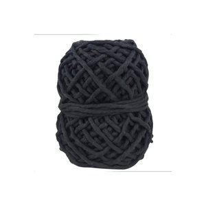 Siyah Makrome İpi 250 Gr | %100 Doğal Pamuk | Tek Büküm | El Sanatları Ve Dekoratif Tasarımlar İçin