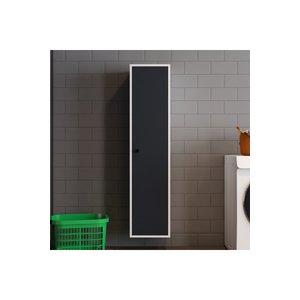 Mila Banyo Kileri Çok Amaçlı Dolap Banyo Dolabı Duvara Monte Beyaz&antrasit Antrasit Beyaz