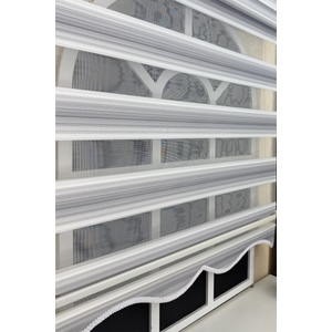 Gri Renk Geçişli Zebra Stor Perde (etek Dilimli) 60x200 cm