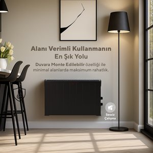 Siyah Konvektör Isıtıcı 2500w Hc-2947