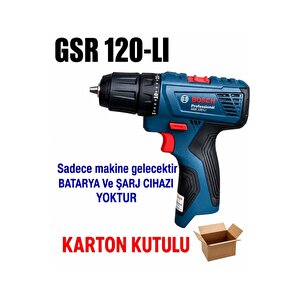 Gsr 120 Li Solo Darbesiz Akülü Vidalama (di̇kkat! Batarya Ve Şarj Aleti̇ Olmadan Gönderi̇li̇r.bunlar Olmadan Çalişmaz. )