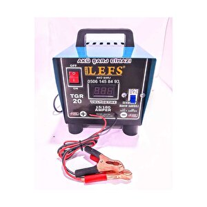 Tam Otomatik Bakır Sargılı Akü Şarj Cihazı 12 V 20 Amper 180 Ampere Kadar Şarj