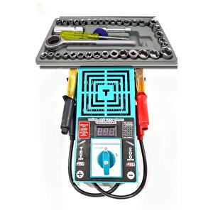 200 Amper Akü Test Cihazı 6/12/24 V 40 Parça Mini Lokma Seti