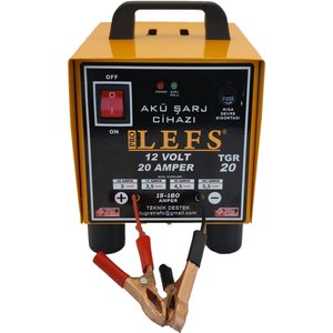 Akü Şarj Cihazı 12 V 20 Amper 180 Ampere Kadar Şarj Dolum Göstergeli