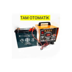 Bakır Sargılı Tam Otomatik Redresör Akü Şarj Cihazı 12 V 20 Amper 180 Ampere Kadar Şarj