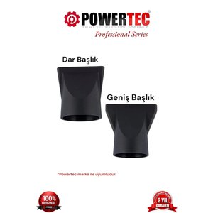 2 Adet Fön Başlığı Dar+geniş Başlık ( Tüm Powertec Modellerine Uygundur )