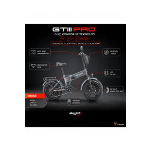 Gtiii Pro Elektri̇kli̇ Bi̇si̇klet Ayna Ve Çanta Hedi̇yeli̇