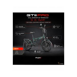 Gtiii Pro Elektri̇kli̇ Bi̇si̇klet Ayna Ve Çanta Hedi̇yeli̇