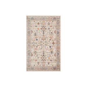 Perseus 01 Etni̇k Desenli̇ Hali, Krem Gri̇, 200x290 Cm