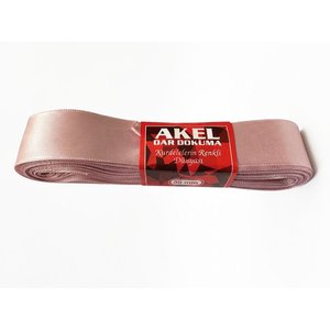 Akel Dar Dokuma Toz Pembe Saten Kurdele - 3 Cm. X 10 Metre - 1 Adet