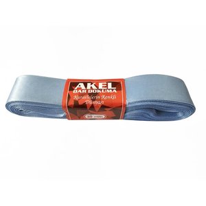 Akel Dar Dokuma Açık Mavi Saten Kurdele - 3 Cm. X 10 Metre - 1 Adet