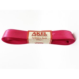 Akel Dar Dokuma Fuşya Saten Kurdele - 2 Cm. X 10 Metre - 1 Adet