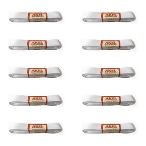 Dar Dokuma Krem Saten Kurdele - 1 Cm. X 10 Metre - 10 Adet