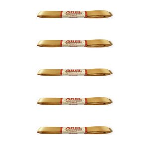 Dar Dokuma Altın Gold Saten Kurdele - 1 Cm. X 10 Metre - 5 Adet