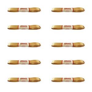 Dar Dokuma Altın Gold Saten Kurdele - 1 Cm. X 10 Metre - 10 Adet