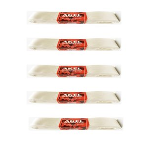 Dar Dokuma Beyaz Saten Kurdele - 1 Cm. X 10 Metre - 5 Adet