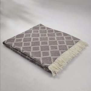 Diamond Çift Kişilik Battaniye Gri 200x220 Cm Gri