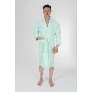 Biyeli Şal Yaka Bambu Bornoz - Mint - L/xl L/XL