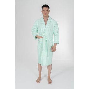 Biyeli Şal Yaka Bambu Bornoz - Mint - S/m S/M