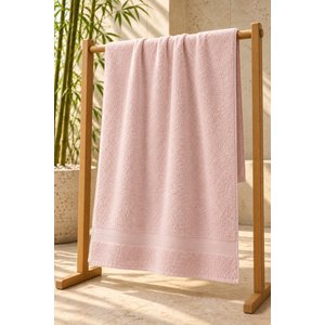Elegant Bambu Banyo Havlusu 80x150 Cm %70 Bambu %30 Pamuk - Pudra Pudra