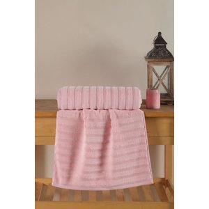 Wave Serisi Premium Micro Cotton Banyo Havlusu 80x150 Cm - Pembe Pembe