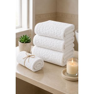 Sirius Micro Cotton Banyo Havlusu 80x150 Cm - Beyaz Beyaz