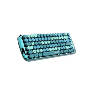 Kb-bt09 Parry Renkli Tuşlu Mavi Bluetooth 2.4ghz Q Yuvarlak Tuşlu Mekanik Klavye Kablosuz
