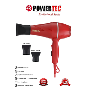 Tr-501 Profesyonel Renkli Fön Makinesi Kırmızı Kırmızı