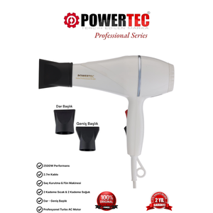 Tr-501 Profesyonel Renkli Fön Makinesi Beyaz Beyaz