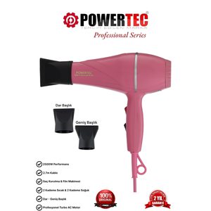 Tr-501 Profesyonel Renkli Fön Makinesi Pembe Pembe