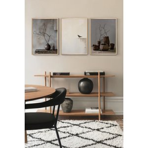 Dekoratif Duvar Tablosu Seti Ahşap Çerçeveli Modern Yatak Odası Koltuk Arkası Panosu 50x70 cm