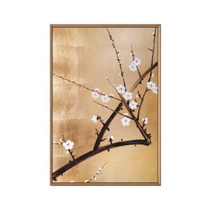 Duvar Tablosu Dekoratif Ahşap Çerçeveli Wabi-sabi Stil Soyut Mimari Geometrik - Modern Salon Tablosu 2'li Kombin Set 50x70 cm