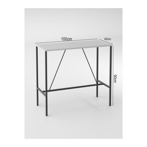 Beyaz 100/45 Cm. Bar Masasi, Yemek Masasi