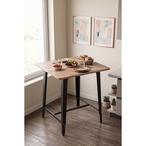 Mars Yemek Masası 70x70cm Çam Mutfak Masası, Balkon Masası