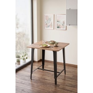 Mars Yemek Masası 70x70cm Çam Mutfak Masası, Balkon Masası
