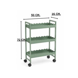 Yeşil Tekerlekli Raflı Organizer, Şişelik Raf