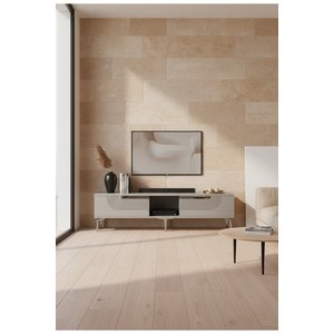 Tsa1508bs - Meyrazh Tv150 Tv Stand, Tv Sehpasi Beyaz - Silver 150 Cm Beyaz Silver