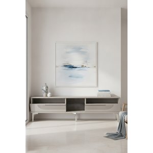 Tsa1508bs - Meyrazh Tv150 Tv Stand, Tv Sehpasi Beyaz - Silver 150 Cm Beyaz Silver