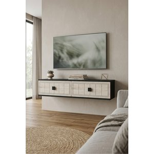Tda1205at Yuka Duvara Montaj Tv Stand Antrasi̇t-traverten 120cm Antrasit-Traverten