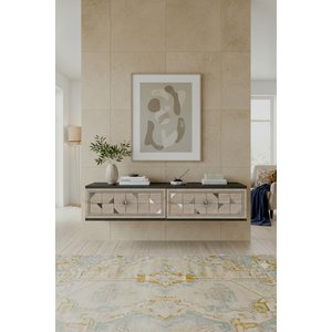 Tda1207ats Mokazh Duvara Montaj Tv Stand, Tv Rafi Antrasi̇t - Traverten - Silver 120 Cm Antrasit-Traverten-Silver