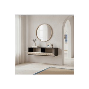 Tda1207ats Mokazh Duvara Montaj Tv Stand, Tv Rafi Antrasi̇t - Traverten - Silver 120 Cm Antrasit-Traverten-Silver