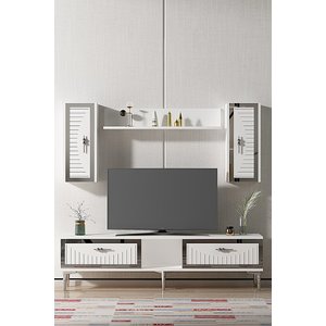 Tvr1501bs Tuna Tv Üni̇tesi̇ Takimi Beyaz-si̇lver 150cm Beyaz Silver