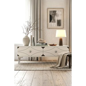 Tda1297bs - Alfa120 Duvara Montaj Tv Stand, Tv Rafi, Tv Sehpasi Beyaz - Silver 120cm Beyaz Silver