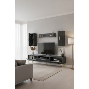 Tvr1832ag Sli̇m Tv Üni̇tesi̇ Takimi Antrasi̇t-gold 180cm Antrasit Gold