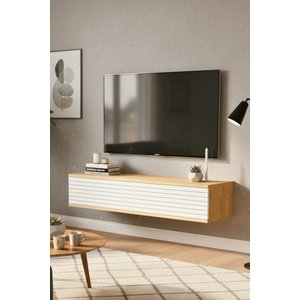 Tda1214db - Zeynep120 Duvara Montaj Tv Stand, Tv Rafi, Tv Sehpasi Safi̇rmeşe - Beyaz 120cm Safirmeşe-Beyaz