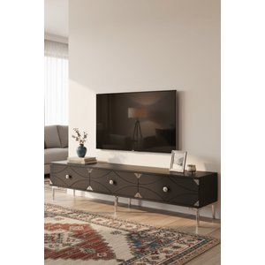 Tsa1897as - Alfa Tsa180 Tv Stand, Tv Sehpasi Ve Tv Üni̇tesi̇ Antrasi̇t - Silver 180cm Antrasit Gümüş